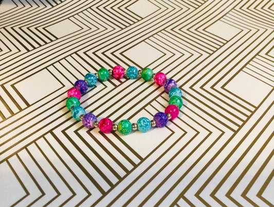 Multi-colored Beaded Bracelet