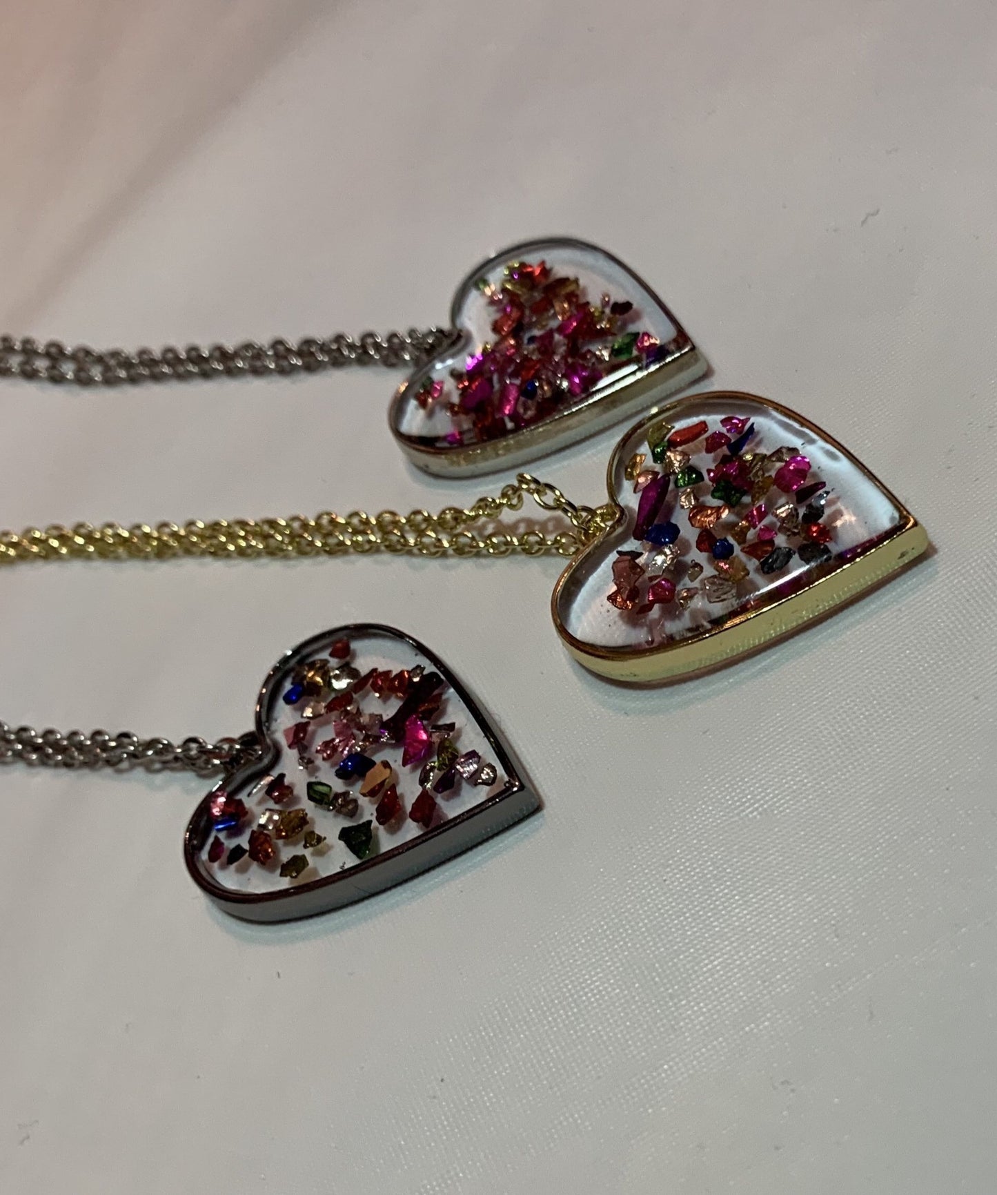 Metallic Heart Pendant